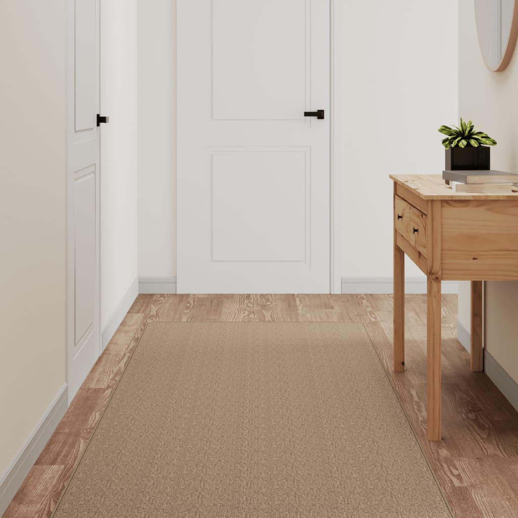 Vidaxl Carpet Runner 80x250 cm Sisal look sand colorato