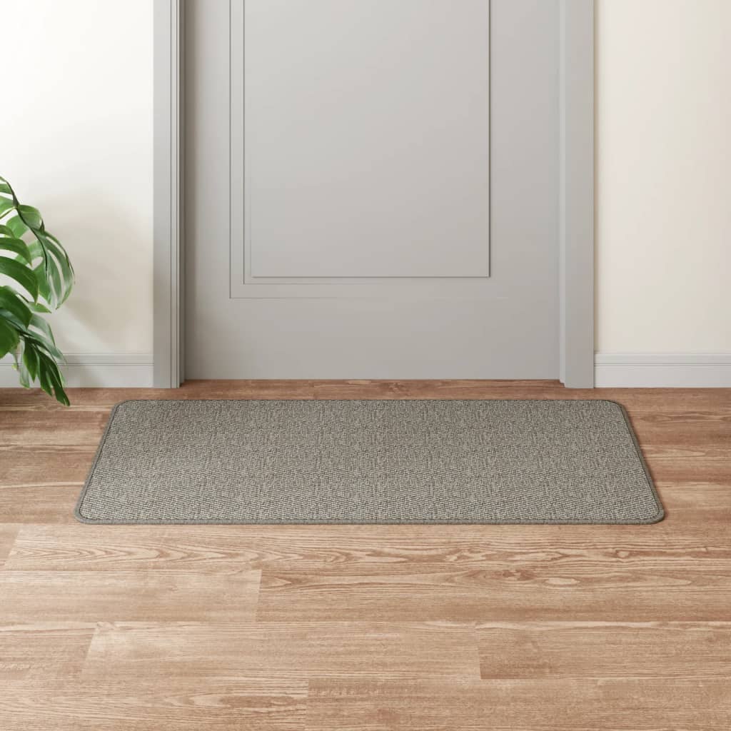 Vidaxx tapis de passage 50x100 cm aspect sisal argenté