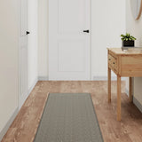 Vidaxx tapis de passage 50x150 cm aspect sisal argenté