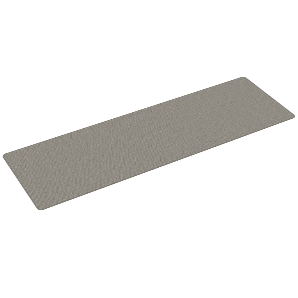 Vidaxx tapis de passage 80x250 cm aspect sisal argenté