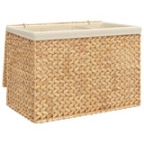 Panier à linge Vidaxl avec 3 compartiments 75x42.5x52 cm Waterhyacint