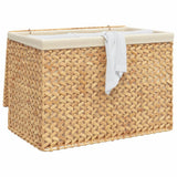 Panier à linge Vidaxl avec 3 compartiments 75x42.5x52 cm Waterhyacint