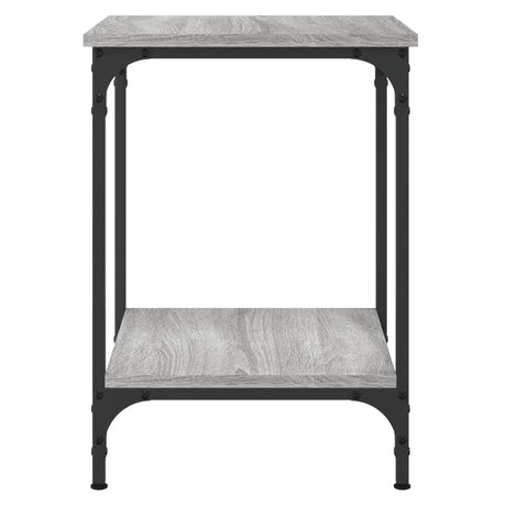 Vidaxl salontafel 40x40x55 cm bewerkt hout grijs sonoma eikenkleurig
