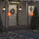 VidaXL lumières de Noël avec piquet de terre et LED 3 pcs 57 cm rouge