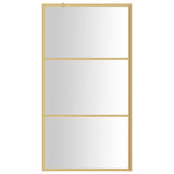 Vidaxl walk-in brusevæg gennemsigtig 115x195 cm esg glas guld farvet