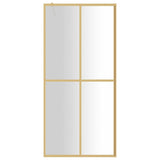 Vidaxl Walk-in Walk-In Wall trasparente 90x195 cm ESG Glass Gold Coloded