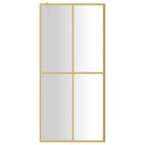Vidaxx paroi de douche à l'italienne transparent 100x195 cm verre ESG doré