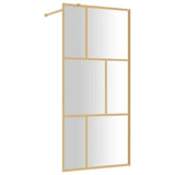 Vidaxx paroi de douche à l'italienne transparent 90x195 cm verre ESG doré