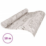 VidaXL papier peint intissé 3D aspect pierre 10x0,53 m couleur crème