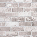 VidaXL papier peint intissé motif brique 3D 10x0,53 m gris