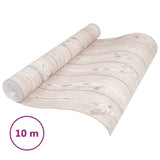 VidaXL papier peint intissé grains de bois 3D 10x0,53 m gris
