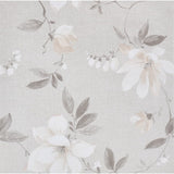 VidaXL papier peint intissé motif fleur 3D 10x0,53 m gris