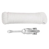Vidaxx ancre avec corde pliable 1,5 kg en fer forgé couleur argent