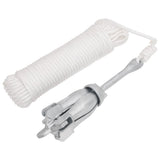 Ancre Vidaxx avec corde pliable 2,5 kg en fer forgé couleur argent