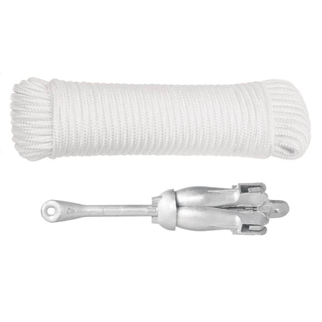Ancre Vidaxx avec corde pliable 2,5 kg en fer forgé couleur argent