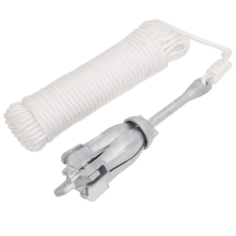 Ancre Vidaxx avec corde pliable 3,2 kg en fer forgé couleur argent