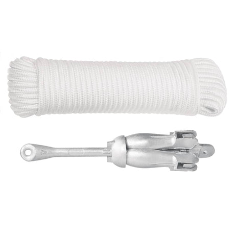 Ancre Vidaxx avec corde pliable 3,2 kg en fer forgé couleur argent