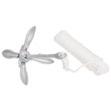 Ancre Vidaxx avec corde pliable 3,2 kg en fer forgé couleur argent