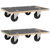 VidaXL meubles chiens 2 pcs rectangulaire 250 kg 80x55x11,5 cm