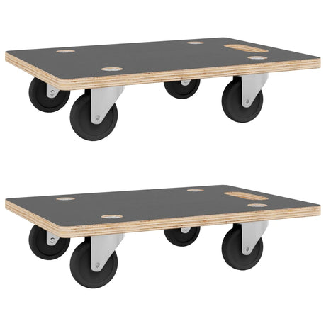 VidaXL meubles chiens 2 pcs rectangulaire 250 kg 80x55x11,5 cm