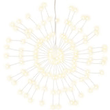 VidaXL lumières de Noël feux d'artifice 2 pcs 140 LED blanc chaud 17 cm