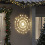 VidaXL lumières de Noël feux d'artifice 2 pcs 140 LED blanc chaud 17 cm