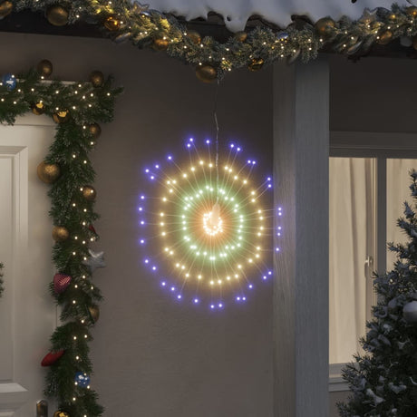 VidaXL feux d'artifice de lumières de Noël 8 pcs 140 LED multicolores 17 cm