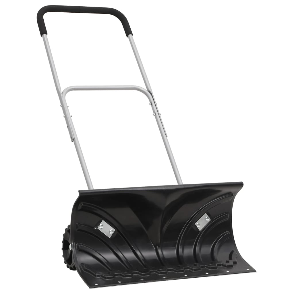 VidaXL pelle à neige avec manche extensible 66 cm tôle d'acier noir