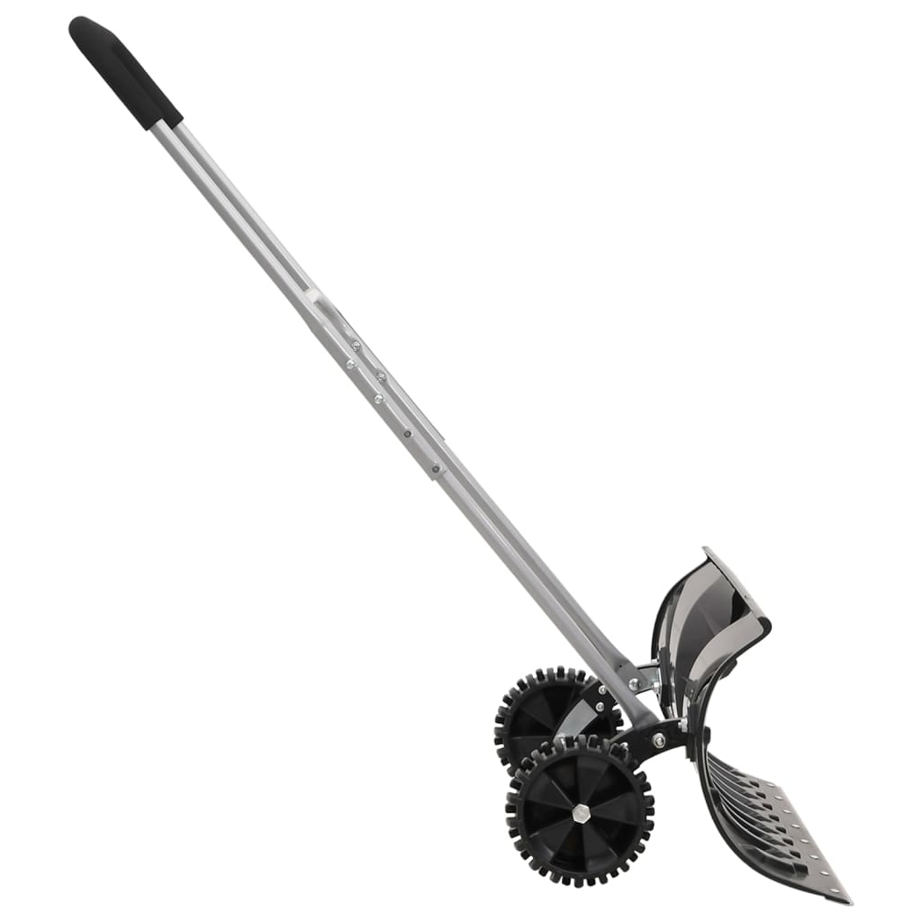 VidaXL pelle à neige avec manche extensible 66 cm tôle d'acier noir