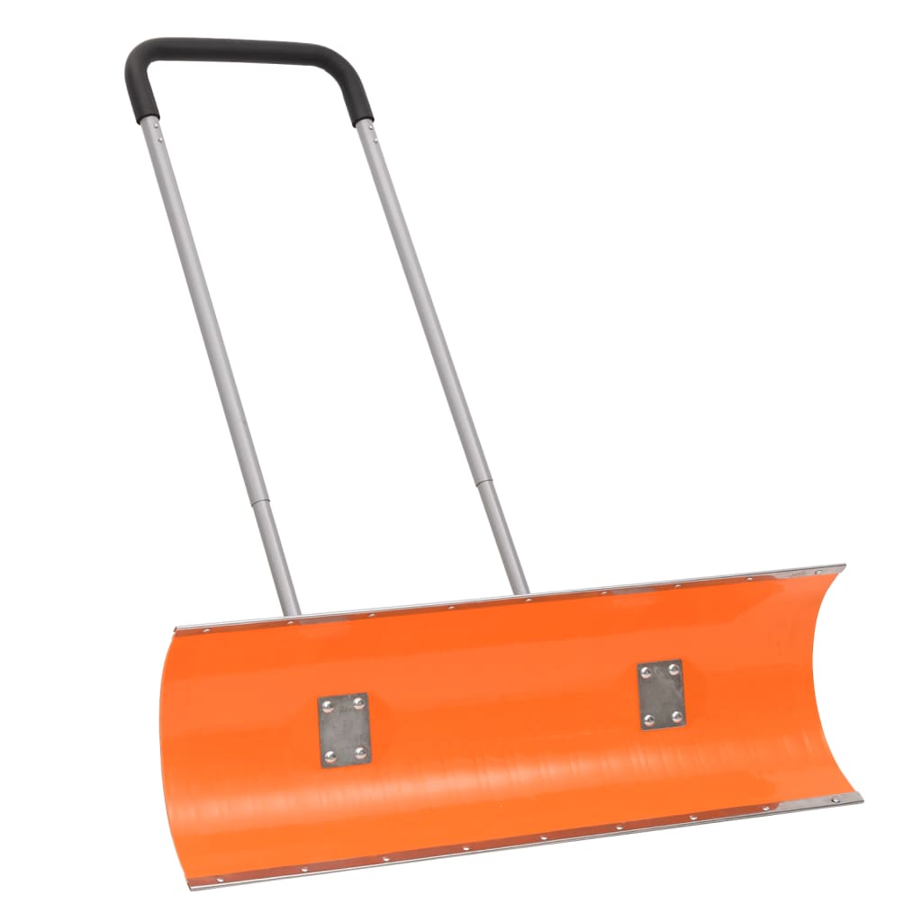 Vidaxl Snow Scoop med udvideligt håndtag 96 cm bladstål orange