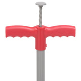 Vidaxxl coupe-herbe 93,5 cm acier thermolaqué rouge et gris