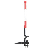 Vidaxl coupe-herbe 99,5 cm aluminium anodisé rouge et argent