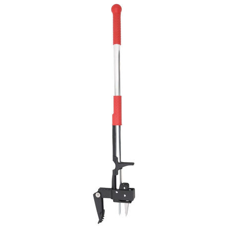 Vidaxl coupe-herbe 99,5 cm aluminium anodisé rouge et argent