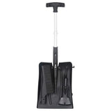 VidaXL jeu de pelles à neige 3 en 1 aluminium noir