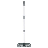Vidaxx râteau à feuilles 2-en-1 157 cm pp vert foncé