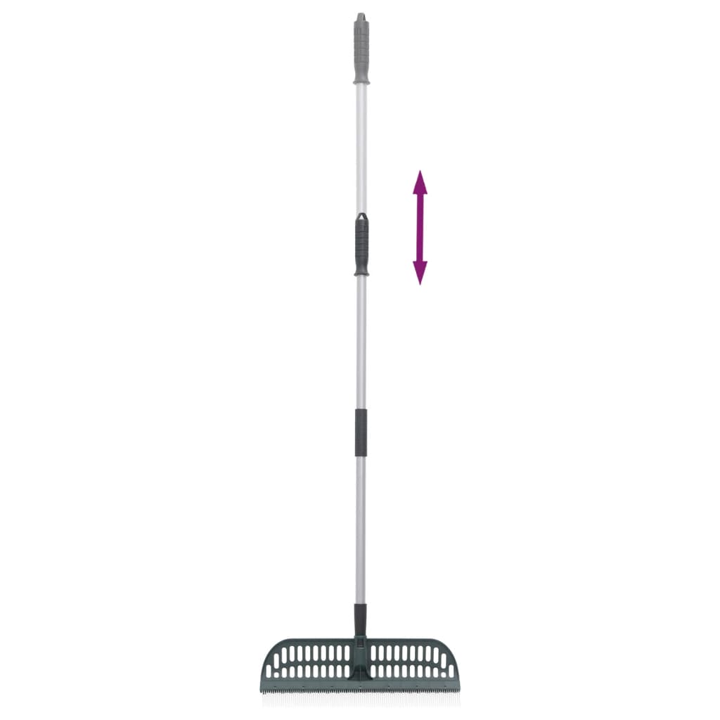 Vidaxx râteau à feuilles 2-en-1 157 cm pp vert foncé