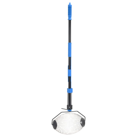 VidaXL collecteur de noix 127 cm acier bleu