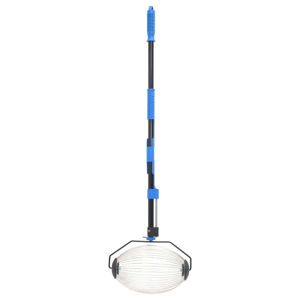 VidaXL collecteur de noix 127 cm acier bleu