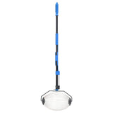 VidaXL collecteur de noix 127 cm acier bleu