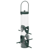 VidaXL mangeoires à oiseaux 3 pcs 17x17x32 cm vert foncé