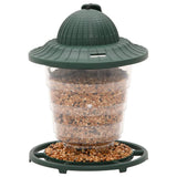 VidaXL mangeoires à oiseaux 3 pcs 13x13x17 cm vert foncé