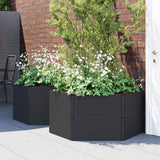 VidaXL Jardinières 2 pcs PP couleur anthracite