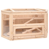 Vidaxl Hamsterkooi 80x40x43 cm Solid Pinewood