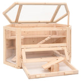 VidaXL Hamsterkooi 80x40x43 cm solid pinewood