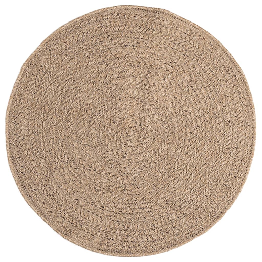VidaXL tapis zizur intérieur et extérieur 90 cm aspect jute
