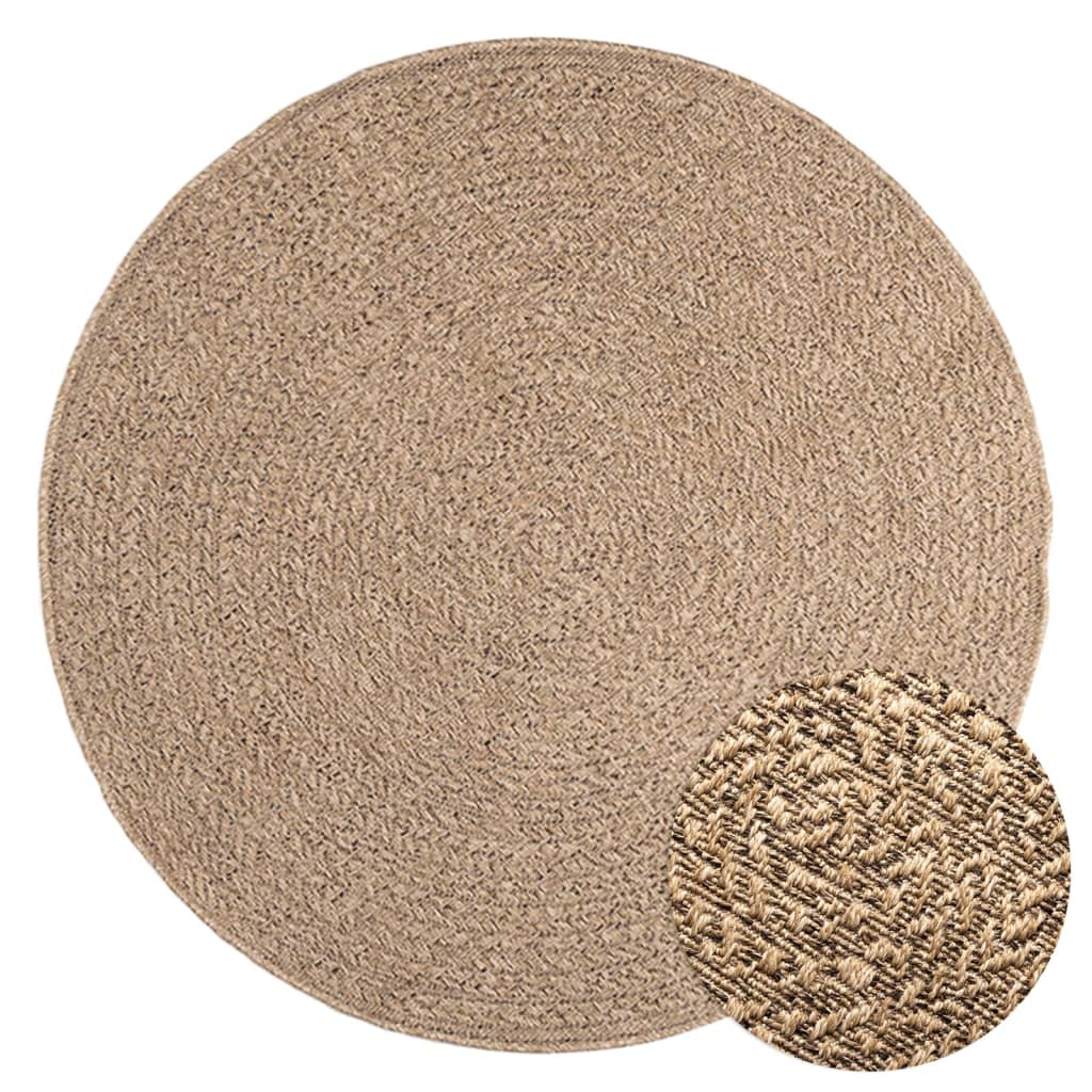 Vidaxl vloerkleed zizur binnen en buiten 120 cm aspect jute