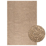 VidaXL tapis zizur intérieur et extérieur 120x170 cm aspect jute