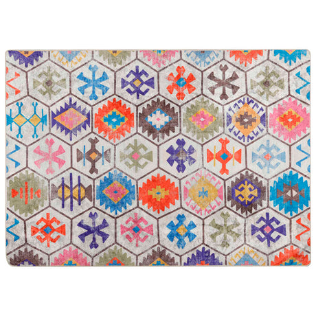 Vidaxx tapis lavable antidérapant 80x150 cm multicolore