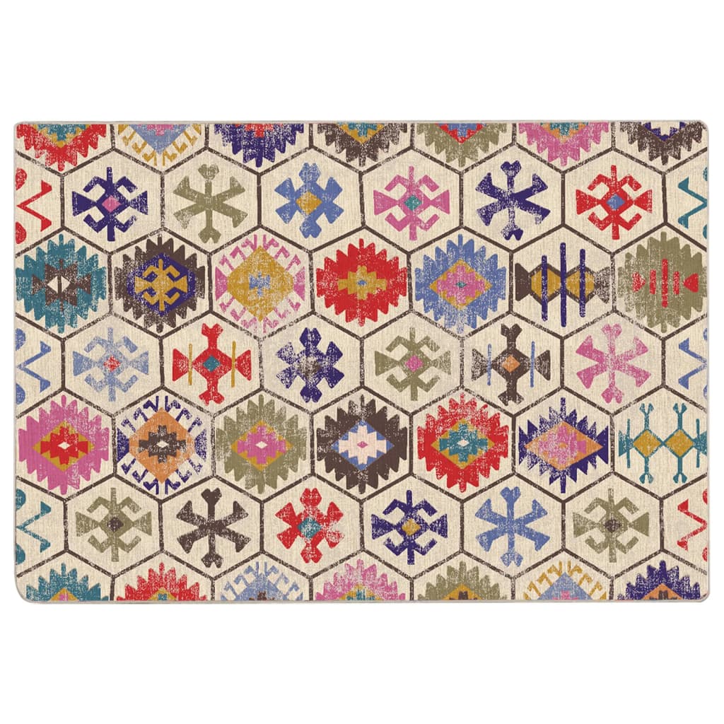 Vidaxx tapis lavable antidérapant 160x230 cm multicolore