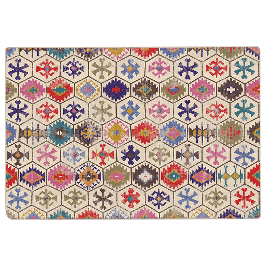 Vidaxl rug washable anti-slip 190x300 cm multi-colored